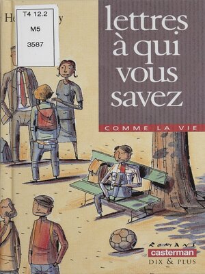 cover image of Lettres à qui vous savez